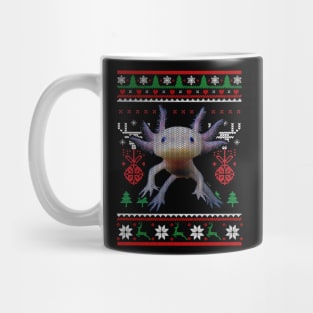 Axolotl Ugly Christmas Salamander Axolotl Lovers Gift Mug